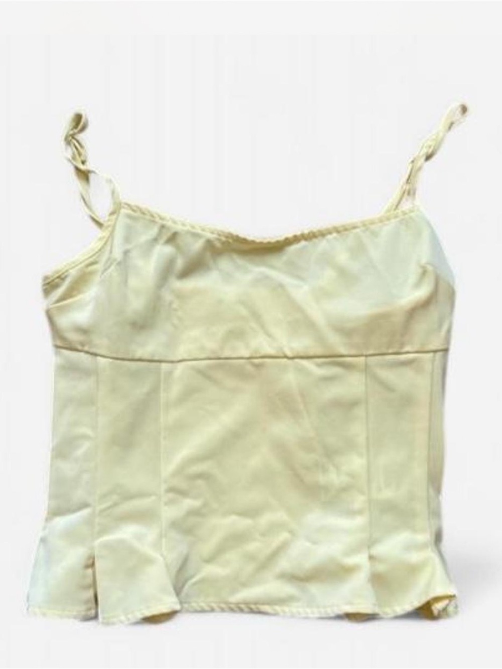 UO Kimchi Blue yellow corset tank